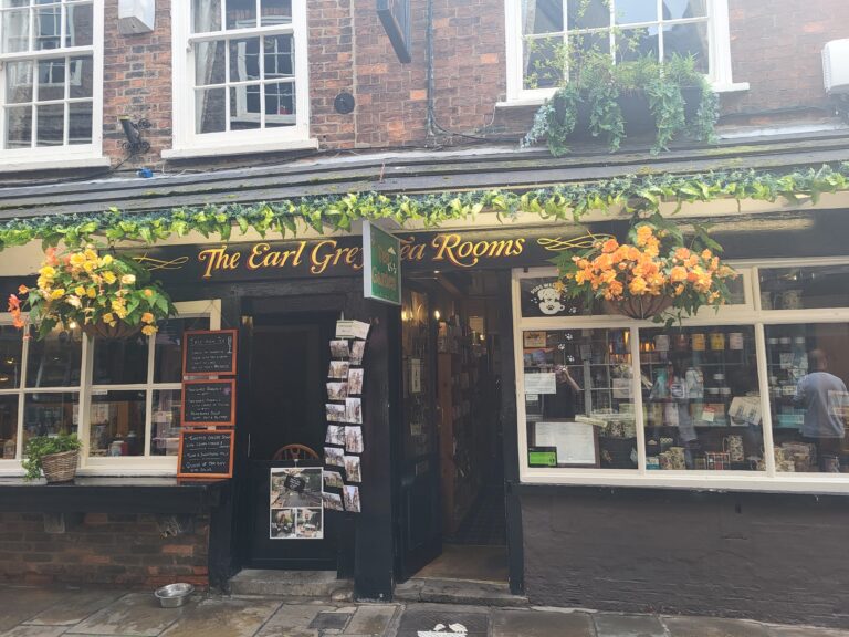 photo showing the entrance to the Earl Grey Tea Rooms