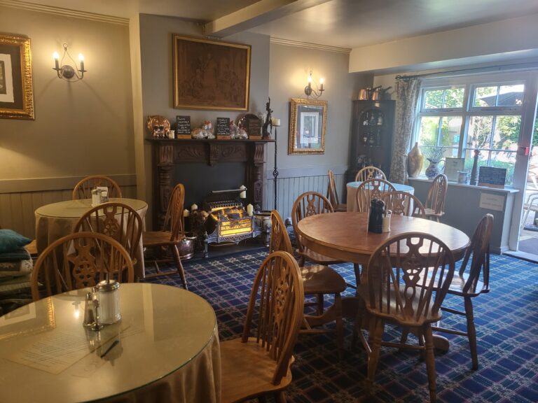 Seating area in The Earl Grey Tea Rooms