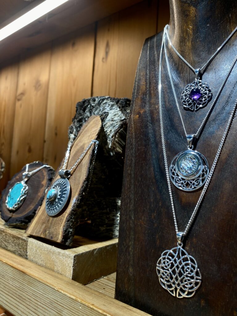 Photo of some Celtic Design necklaces